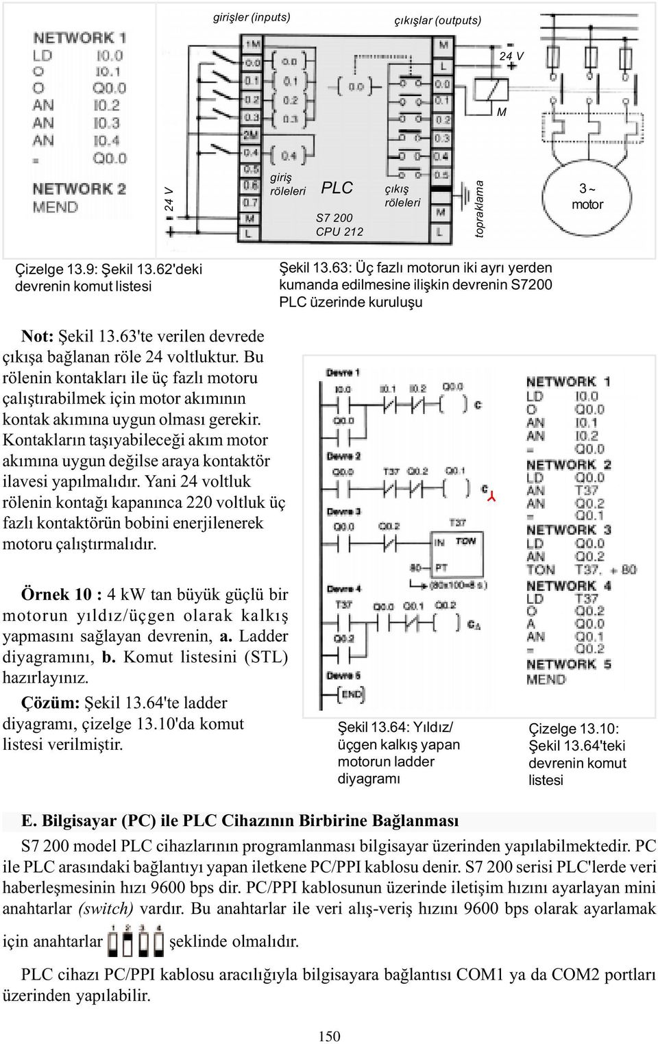 Bu rölenin kontaklarý ile üç fazlý motoru çalýþtýrabilmek için motor akýmýnýn kontak akýmýna uygun olmasý gerekir.