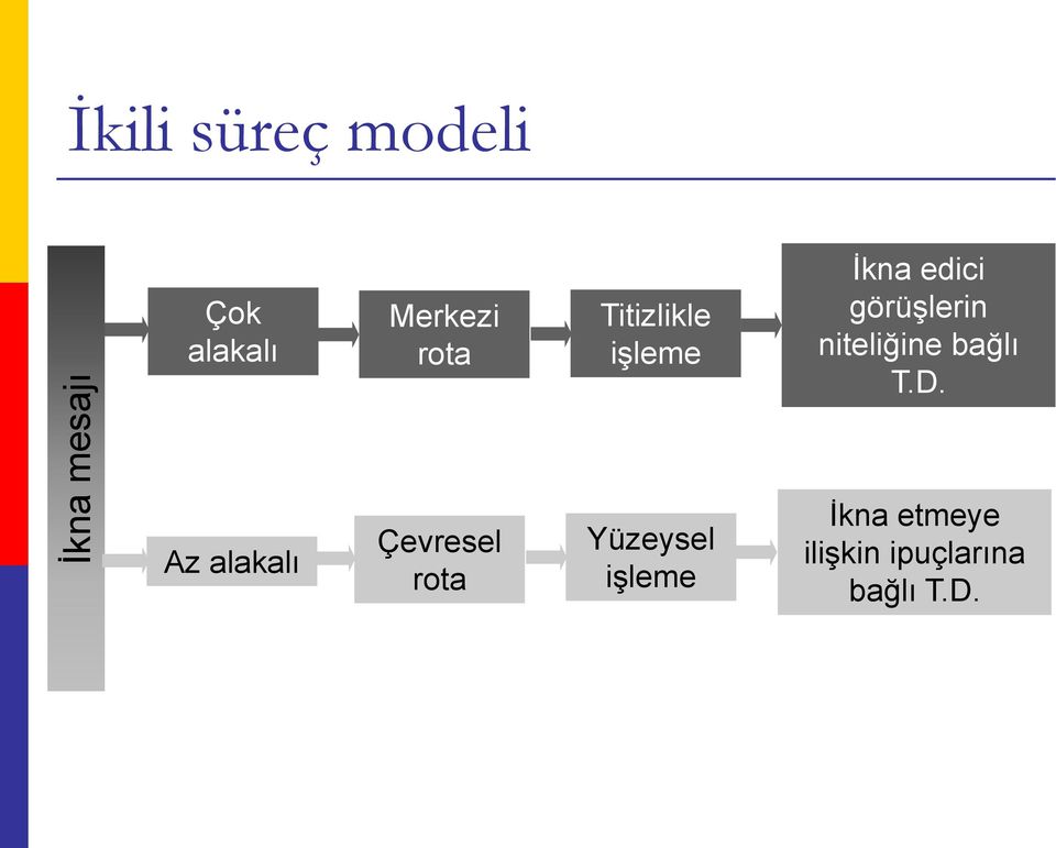 görüşlerin niteliğine bağlı T.D.