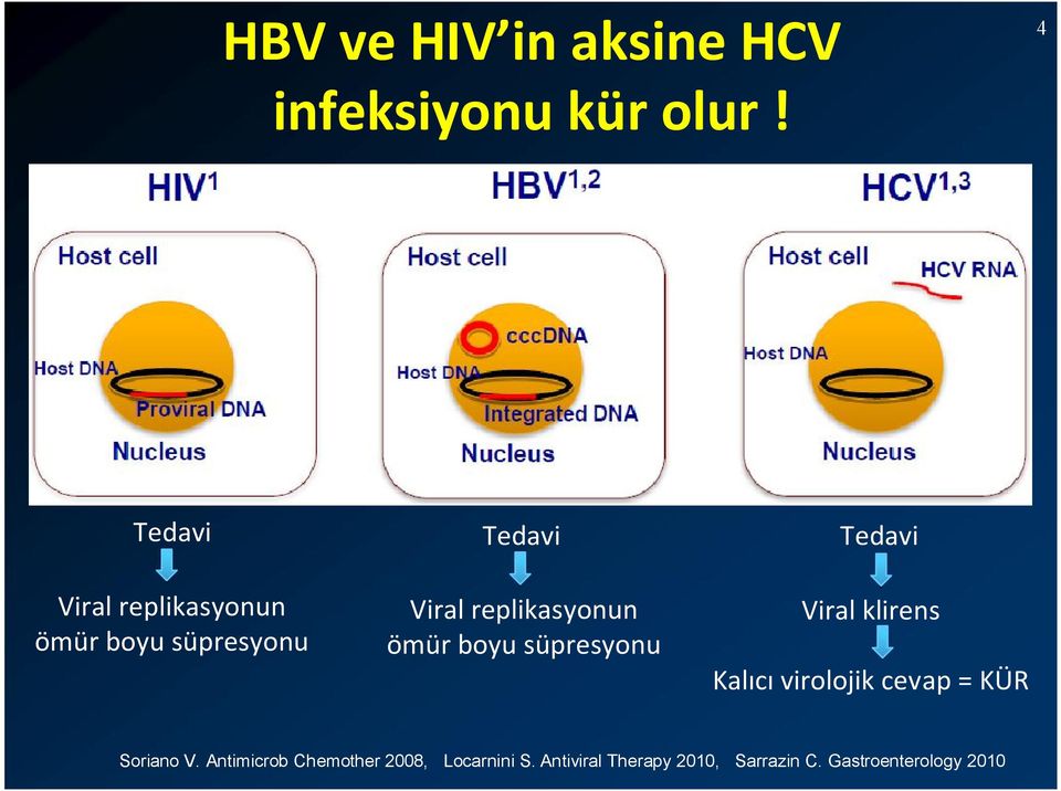 replikasyonun ömür boyu süpresyonu Viral klirens Kalıcı virolojik cevap =