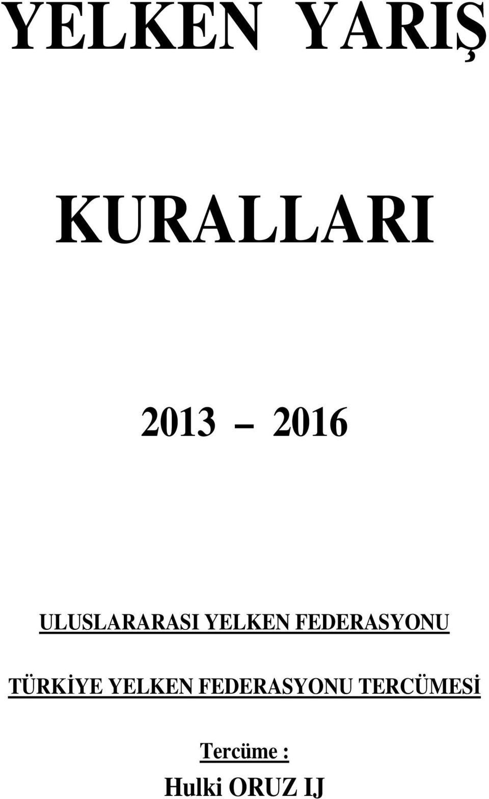 FEDERASYONU TÜRKİYE YELKEN