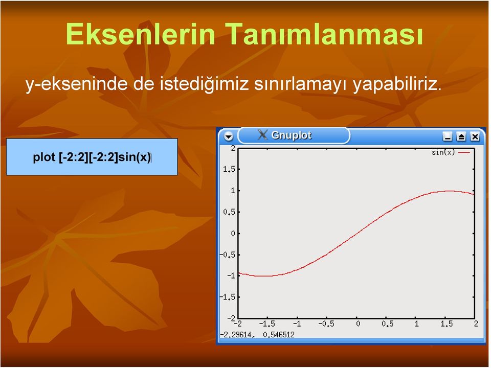 istediğimiz sınırlamayı