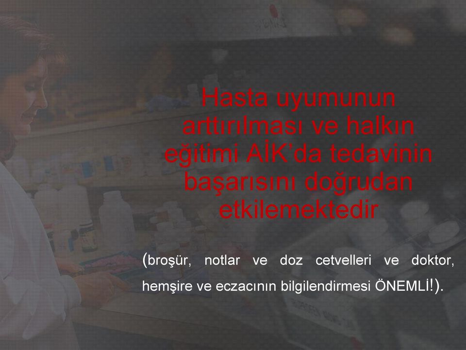 etkilemektedir (broşür, notlar ve doz