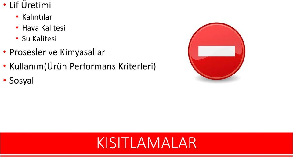 ve Kimyasallar Kullanım(Ürün