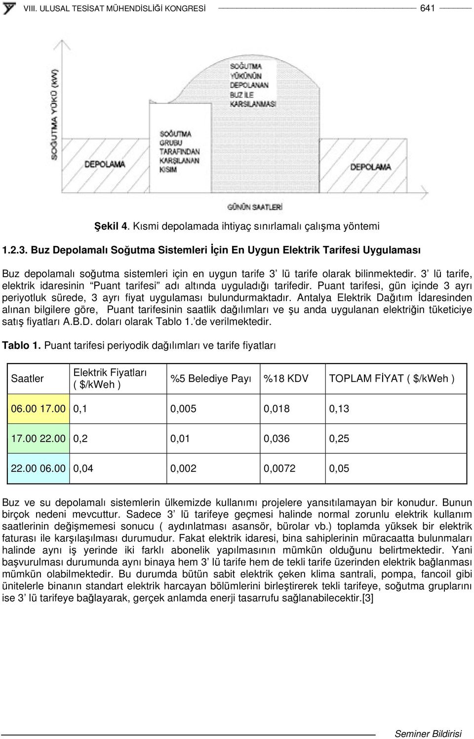 3 lü tarife, elektrik idaresinin Puant tarifesi adı altında uyguladıı tarifedir. Puant tarifesi, gün içinde 3 ayrı periyotluk sürede, 3 ayrı fiyat uygulaması bulundurmaktadır.