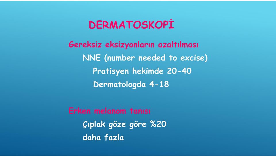 Pratisyen hekimde 20-40 Dermatologda 4-18