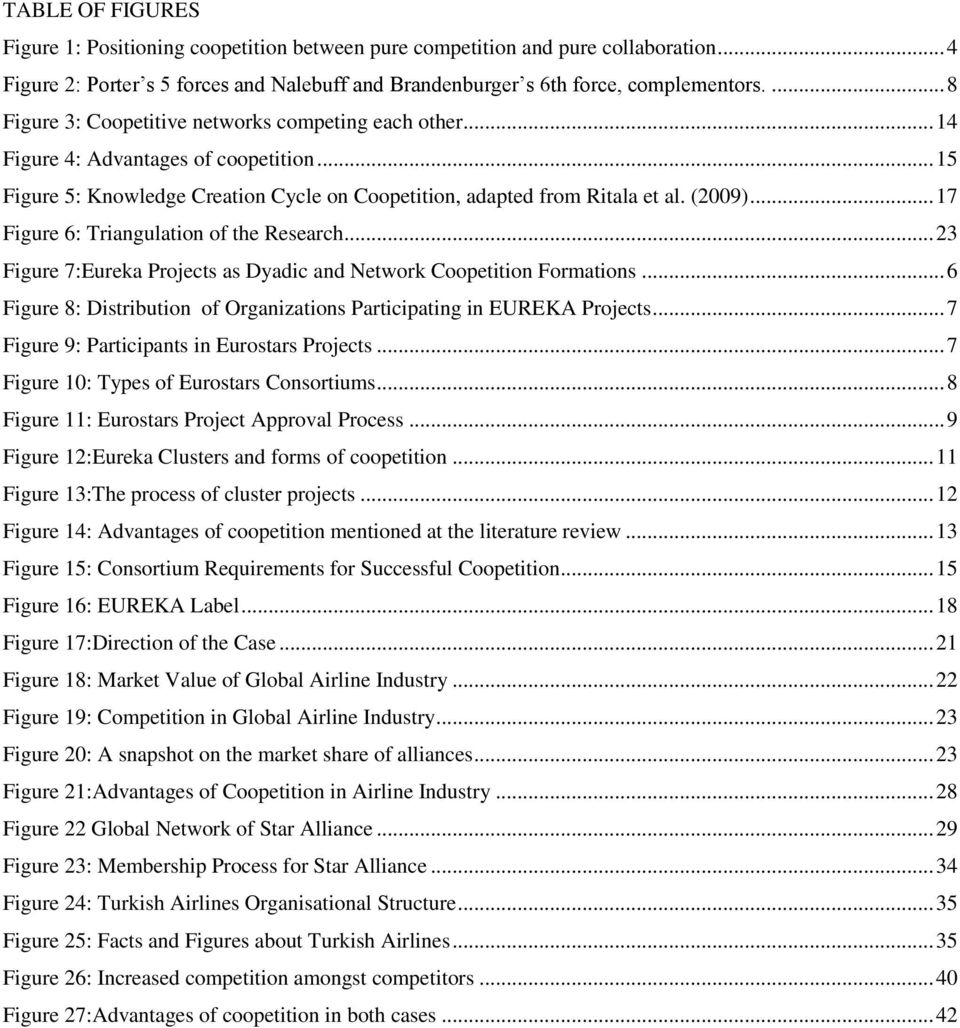 .. 17 Figure 6: Triangulation of the Research... 23 Figure 7:Eureka Projects as Dyadic and Network Coopetition Formations... 6 Figure 8: Distribution of Organizations Participating in EUREKA Projects.