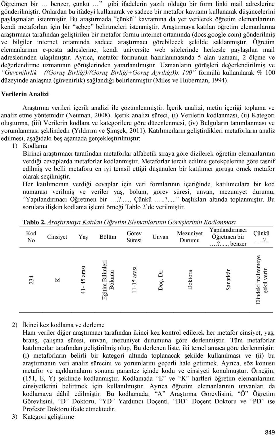 Onlardan bu ifadeyi kullanarak ve sadece bir metafor kavramı kullanarak düşüncelerini paylaşmaları istenmiştir.