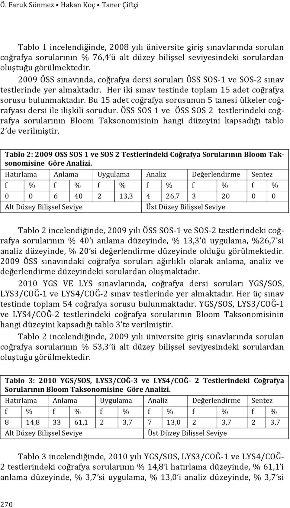 Bu 15 adet coğrafya sorusunun 5 tanesi ülkeler coğ- rafyası dersi ile ilişkili sorudur.