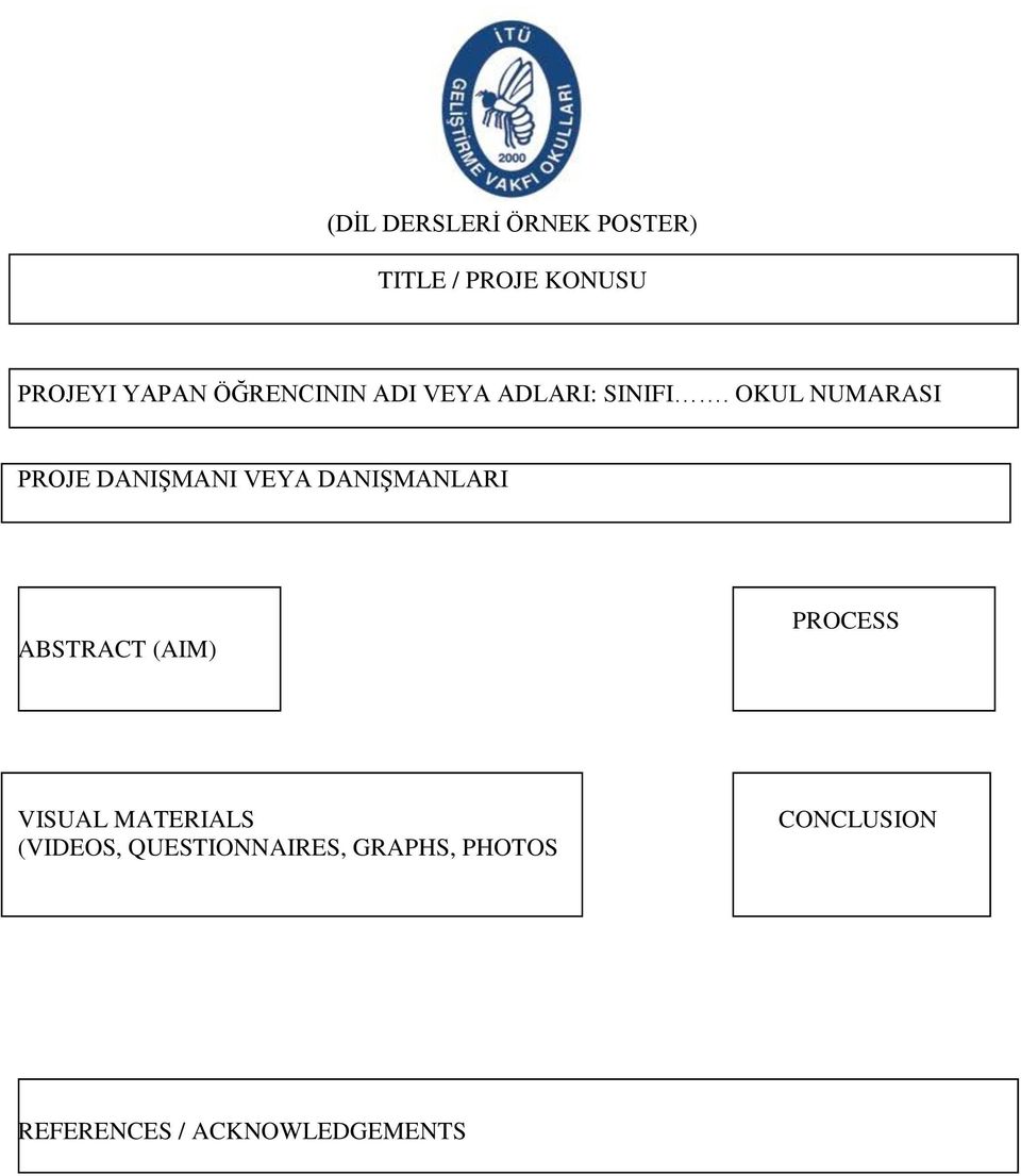 OKUL NUMARASI PROJE DANIŞMANI VEYA DANIŞMANLARI ABSTRACT (AIM)