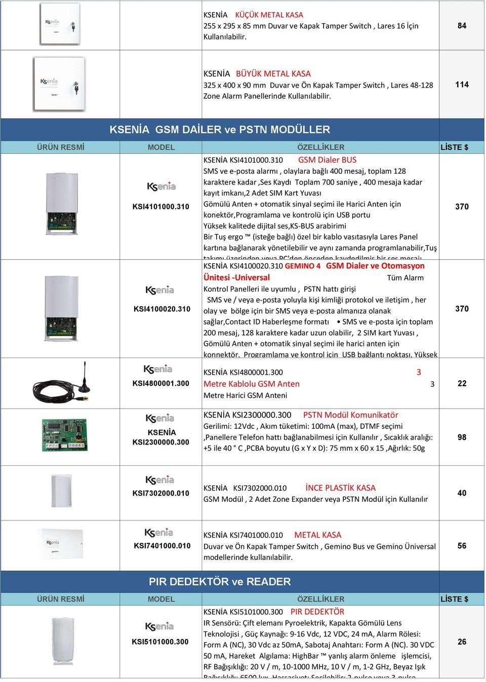 310 GSM Dialer BUS KSI4101000.