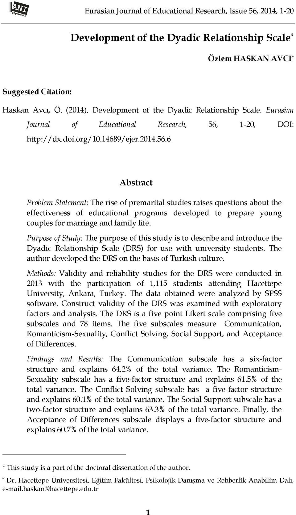 1-, DOI: http://dx.doi.org/./ejer.1.6.