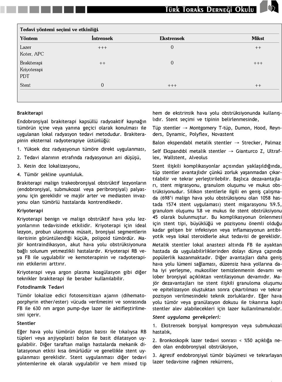 kayna n tümörün içine veya yan na geçici olarak konulmas ile uygulanan lokal radyasyon tedavi metodudur. Brakiterapinin eksternal radyoterapiye üstünlü ü: 1.