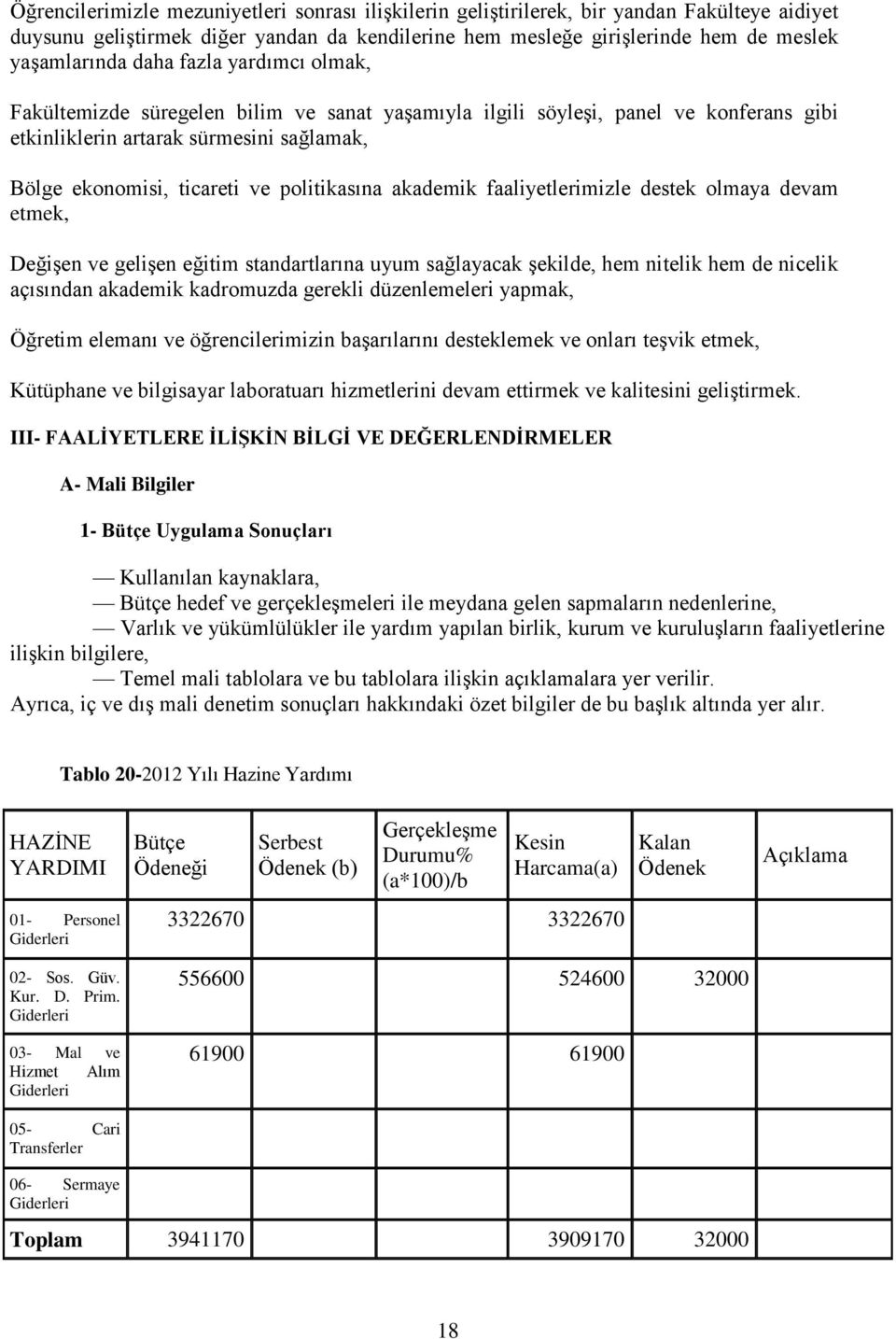 akademik faaliyetlerimizle destek olmaya devam etmek, Değişen ve gelişen eğitim standartlarına uyum sağlayacak şekilde, hem nitelik hem de nicelik açısından akademik kadromuzda gerekli düzenlemeleri