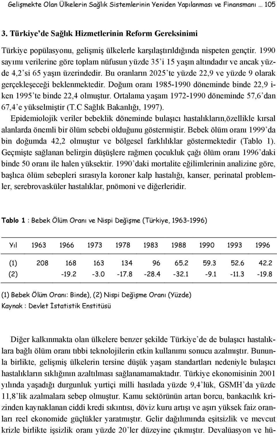 1990 sayımı verilerine göre toplam nüfusun yüzde 35 i 15 yaşın altındadır ve ancak yüzde 4,2 si 65 yaşın üzerindedir. Bu oranların 2025 te yüzde 22,9 ve yüzde 9 olarak gerçekleşeceği beklenmektedir.