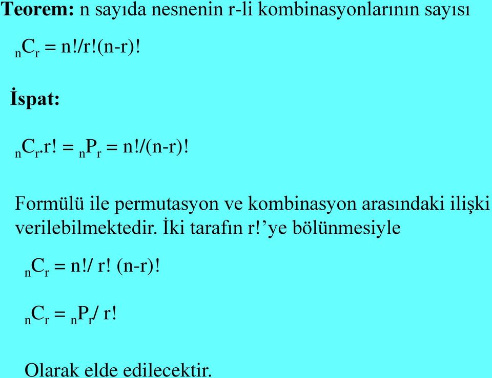 Fomülü ile pemutsyo ve komisyo sıdki ilişki