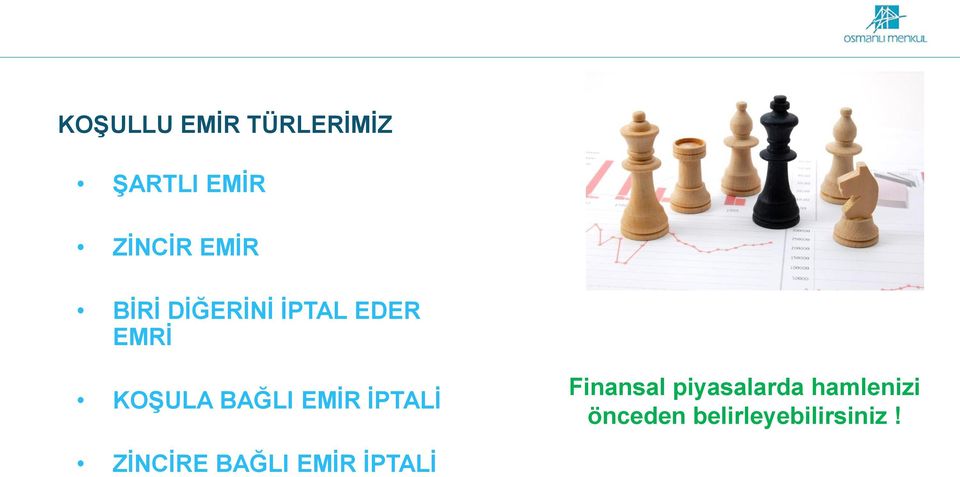 BAĞLI EMİR İPTALİ Finansal piyasalarda