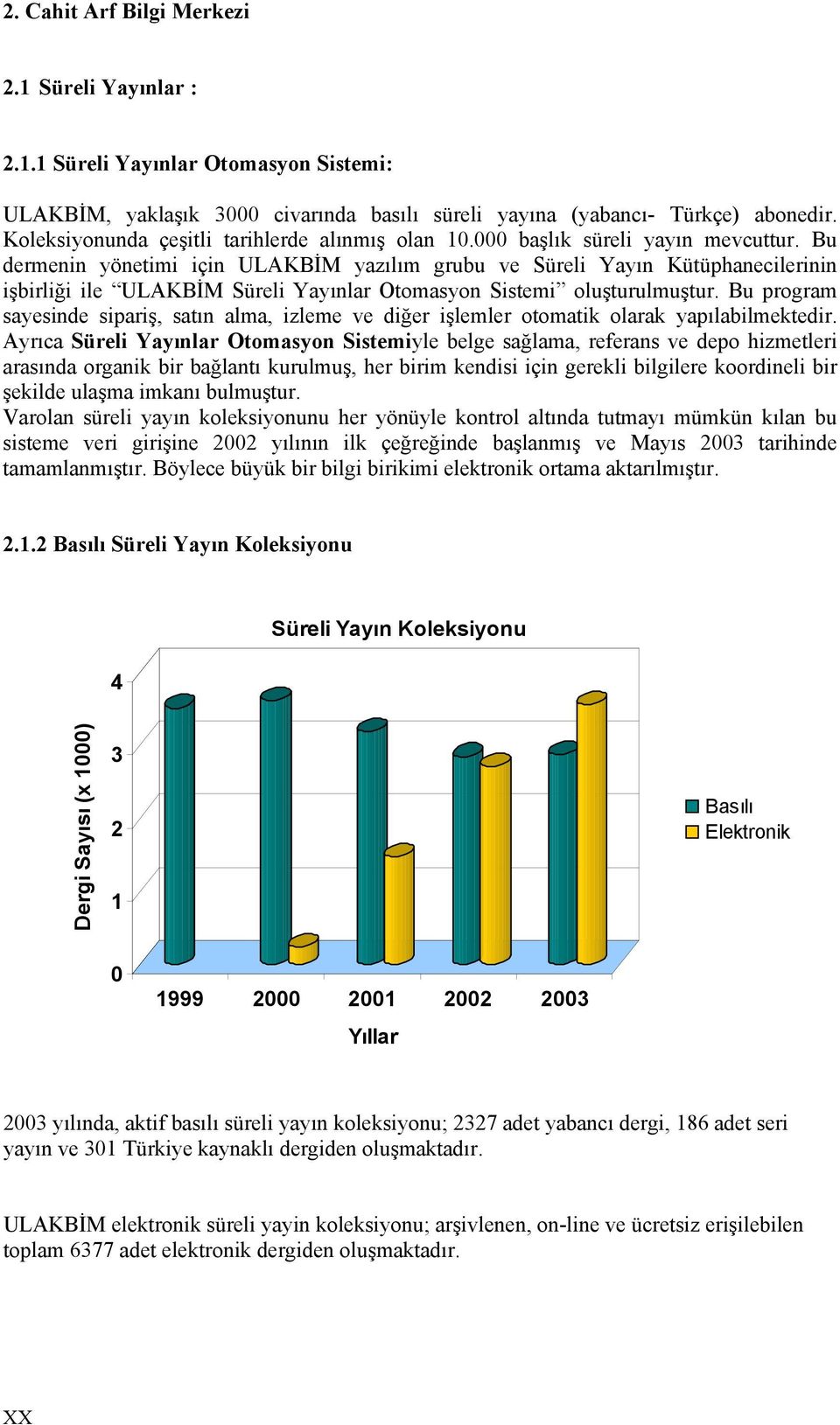 Bu dermenin yönetimi için ULAKBİM yazılım grubu ve Süreli Yayın Kütüphanecilerinin işbirliği ile ULAKBİM Süreli Yayınlar Otomasyon Sistemi oluşturulmuştur.