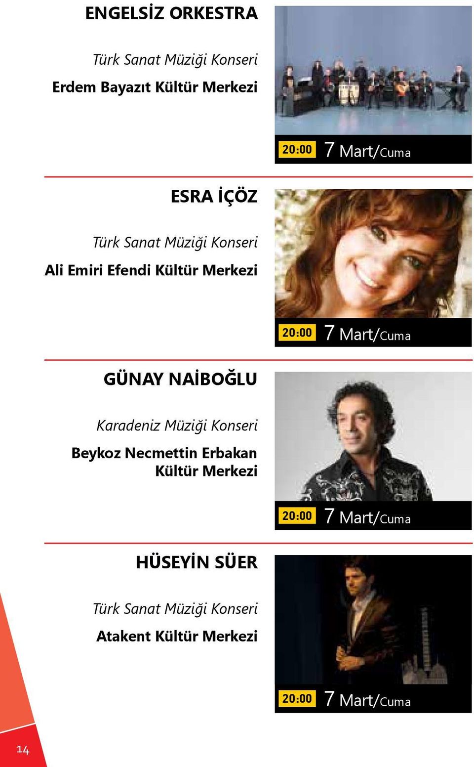 Mart/Cuma GÜNAY NAİBOĞLU Karadeniz Müziği Konseri Beykoz Necmettin Erbakan Kültür