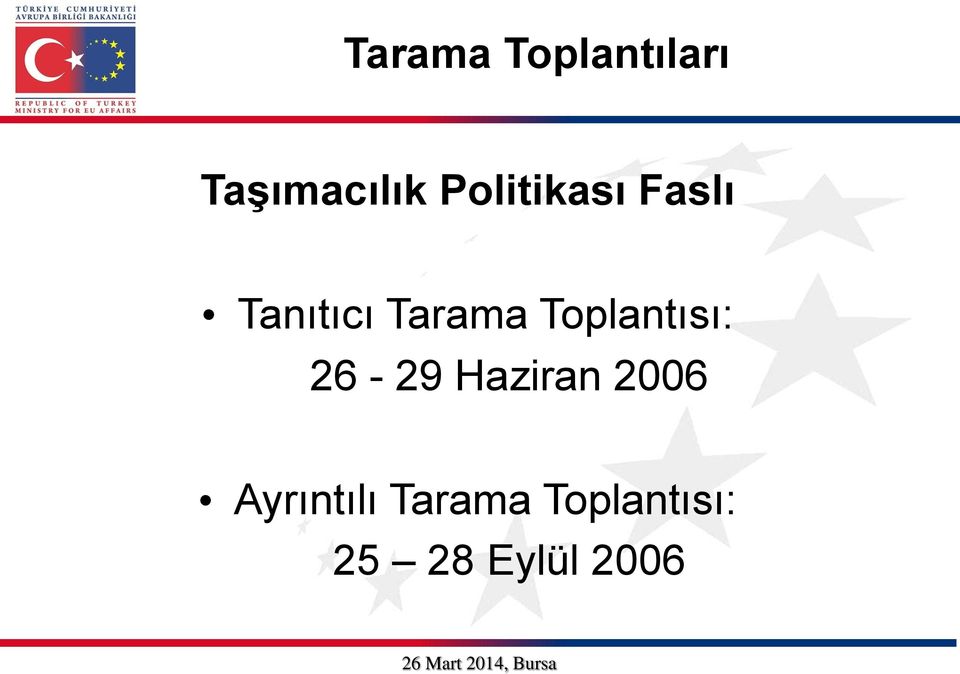 Toplantısı: 26-29 Haziran 2006