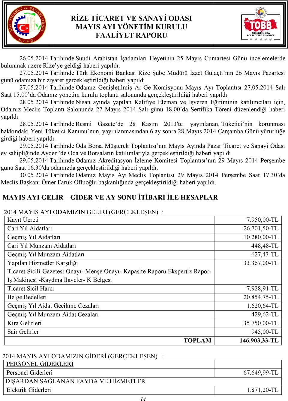 00 da Sertifika Töreni düzenlendiği haberi yapıldı. 28.05.