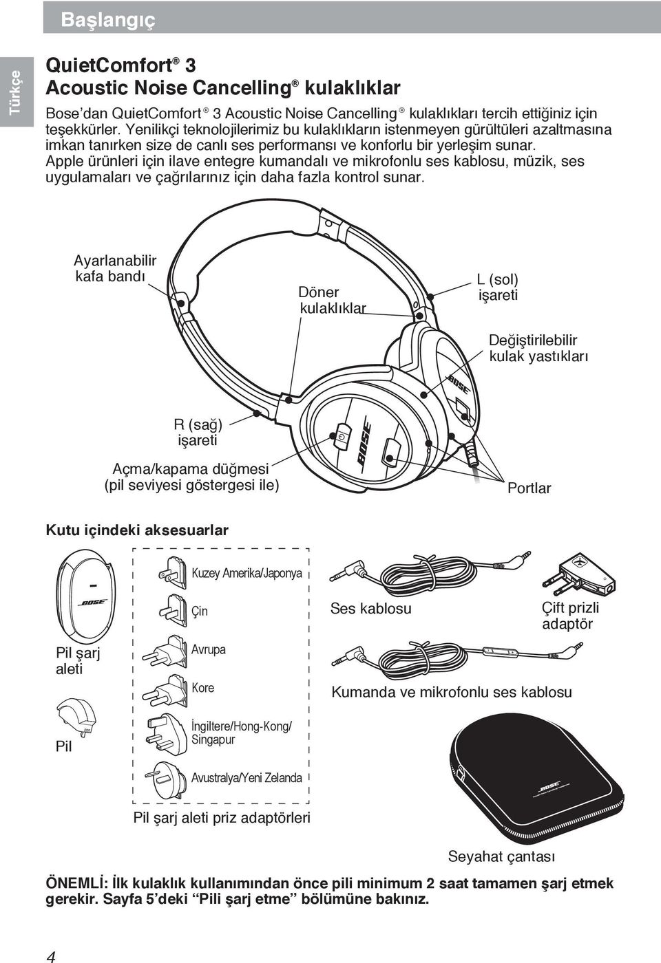 Apple ürünleri için ilave entegre kumandalı ve mikrofonlu ses kablosu, müzik, ses uygulamaları ve çağrılarınız için daha fazla kontrol sunar.