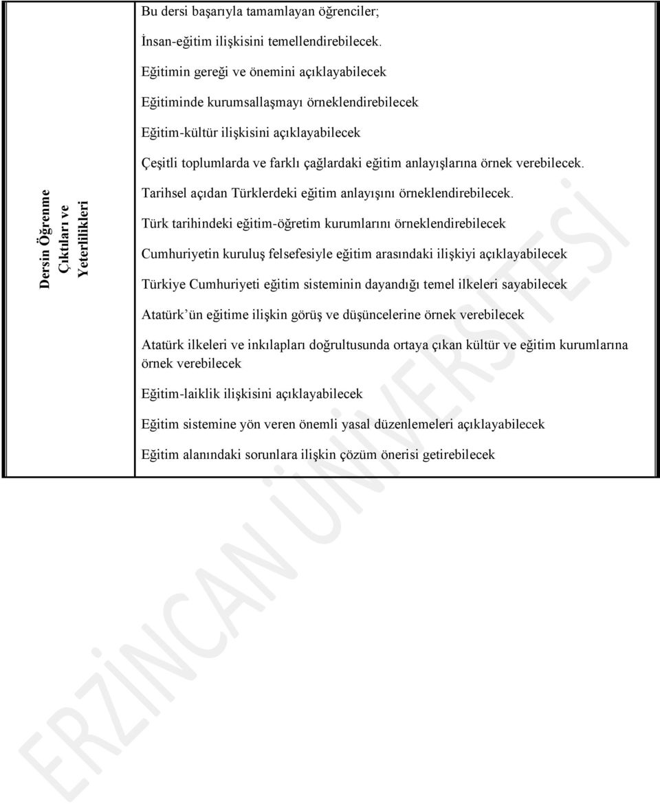 verebilecek. Tarihsel açıdan Türklerdeki eğitim anlayışını örneklendirebilecek.