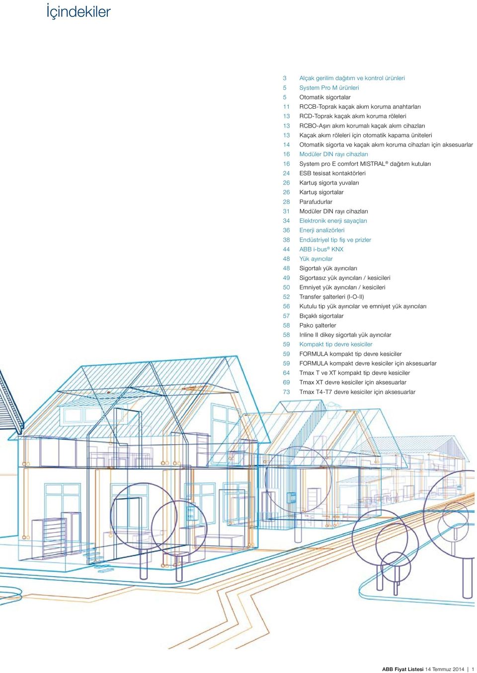 16 System pro E comfort MISTRAL dağıtım kutuları 24 ESB tesisat kontaktörleri 26 Kartuș sigorta yuvaları 26 Kartuș sigortalar 28 Parafudurlar 31 Modüler DIN rayı cihazları 34 Elektronik enerji