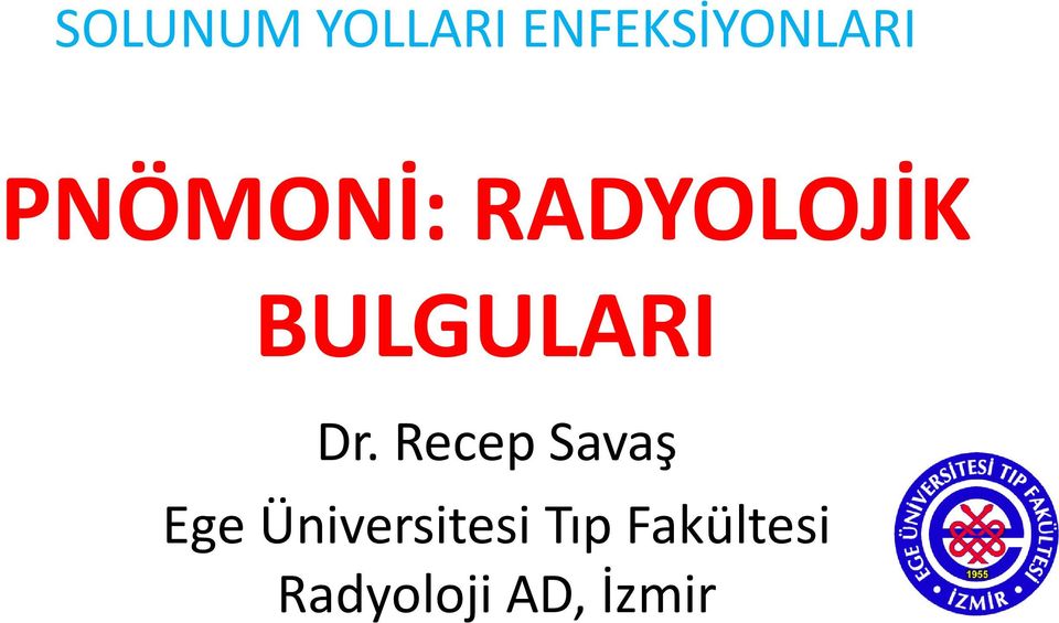 Dr. Recep Savaş Ege