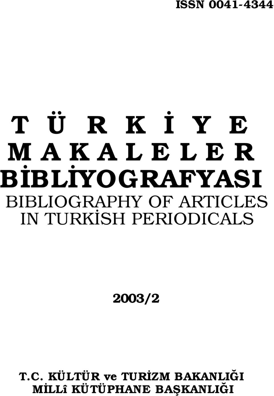 IN TURK SH PERIODICA