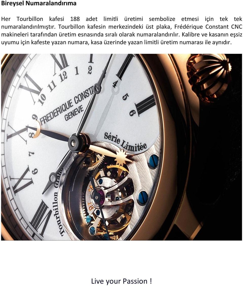 Tourbillon kafesin merkezindeki üst plaka, Frédérique Constant CNC makineleri tarafından üretim