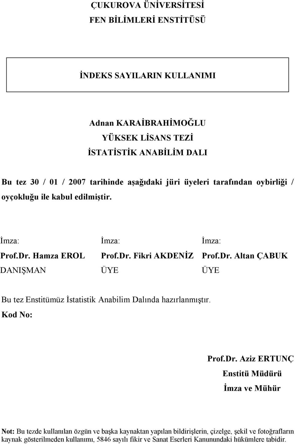 Hamza EROL Prof.Dr.