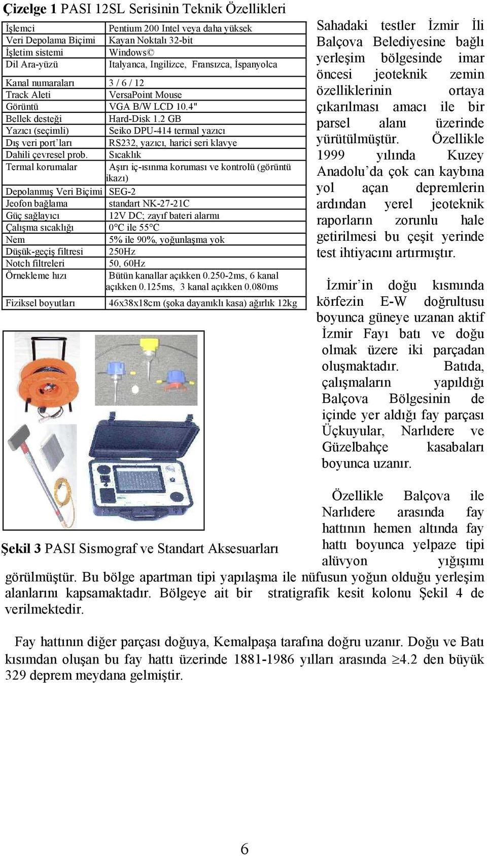 2 GB Yazıcı (seçimli) Seiko DPU-414 termal yazıcı Dış veri port ları RS232, yazıcı, harici seri klavye Dahili çevresel prob.