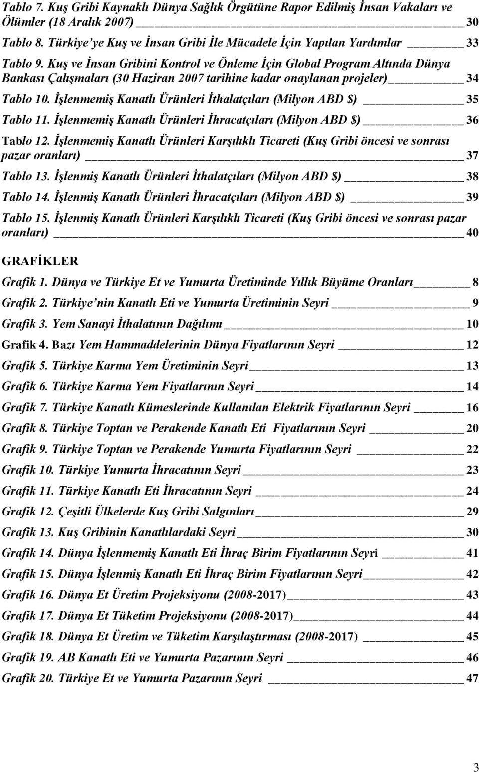 İşlenmemiş Kanatlı Ürünleri İthalatçıları (Milyon ABD $) 35 Tablo 11. İşlenmemiş Kanatlı Ürünleri İhracatçıları (Milyon ABD $) 36 Tablo 12.