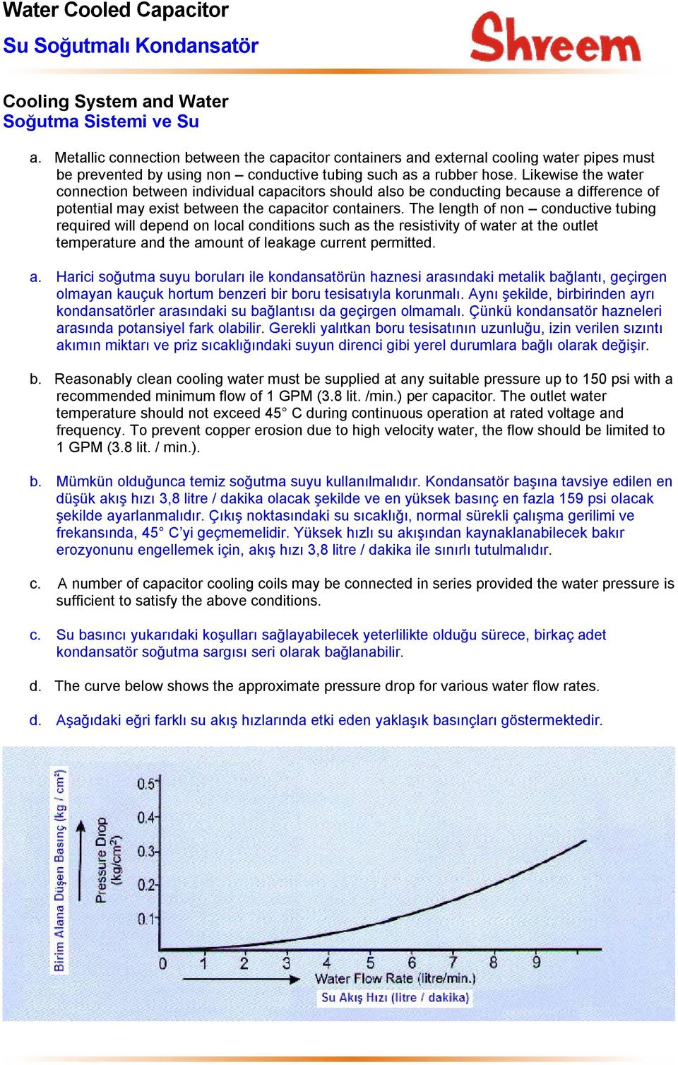 Likewise the water connection between individual capacitors should also be conducting because a difference of potential may exist between the capacitor containers.