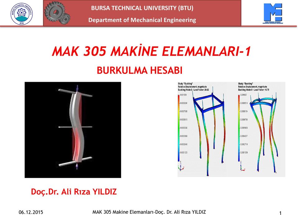 Ali Rıza YILDIZ MAK 305