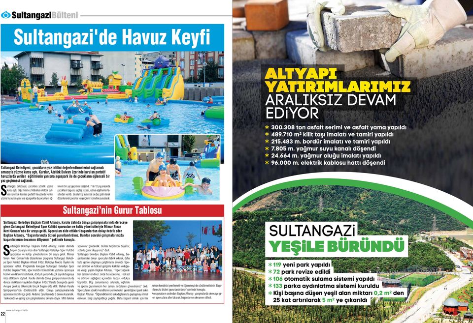 Sultangazi Belediyesi, çocuklara yönelik yüzme kursu açtı.