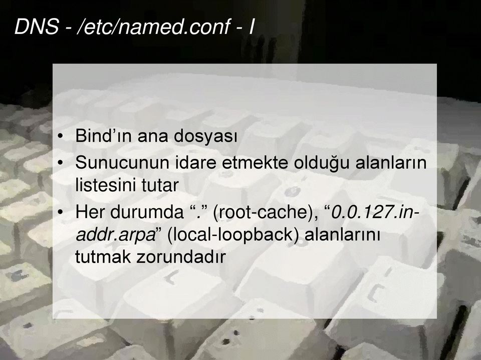 etmekte olduğu alanların listesini tutar Her