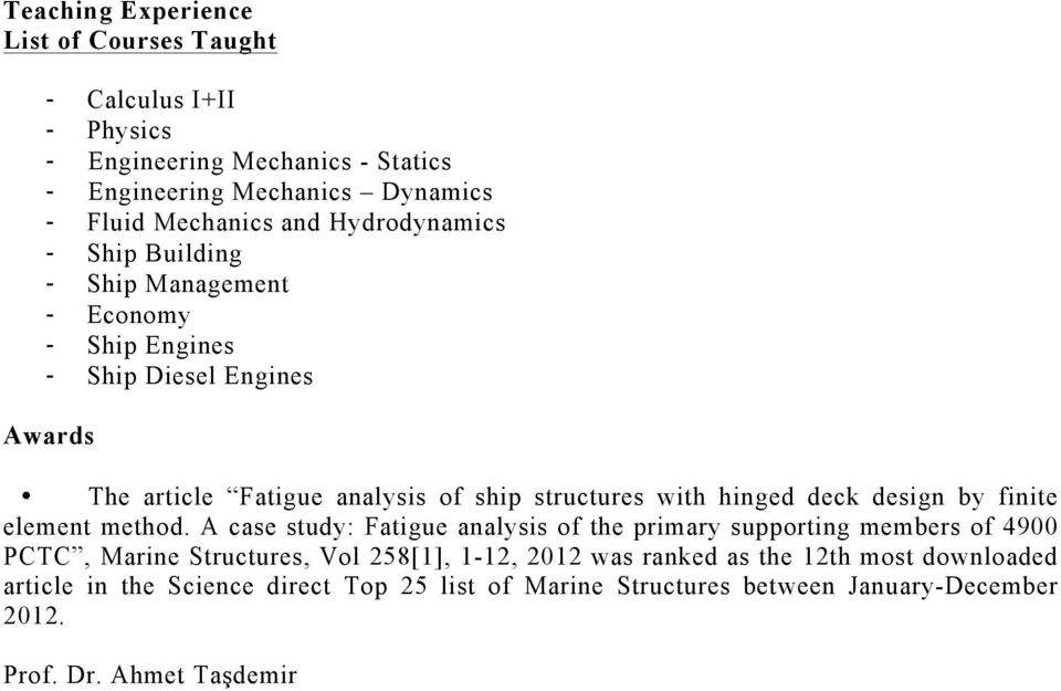 hinged deck design by finite element method.