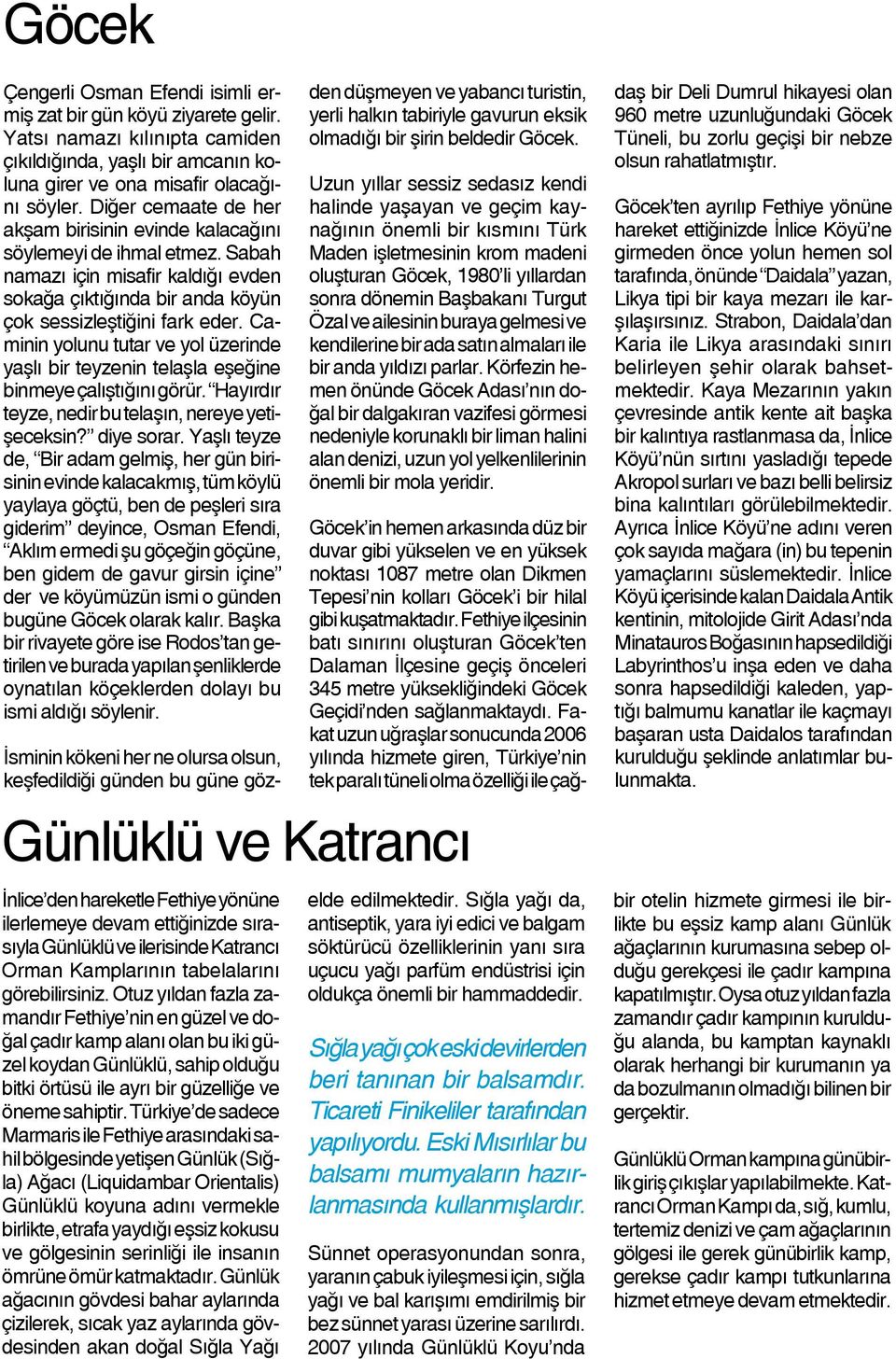 Caminin yolunu tutar ve yol üzerinde yaşlı bir teyzenin telaşla eşeğine binmeye çalıştığını görür. Hayırdır teyze, nedir bu telaşın, nereye yetişeceksin? diye sorar.