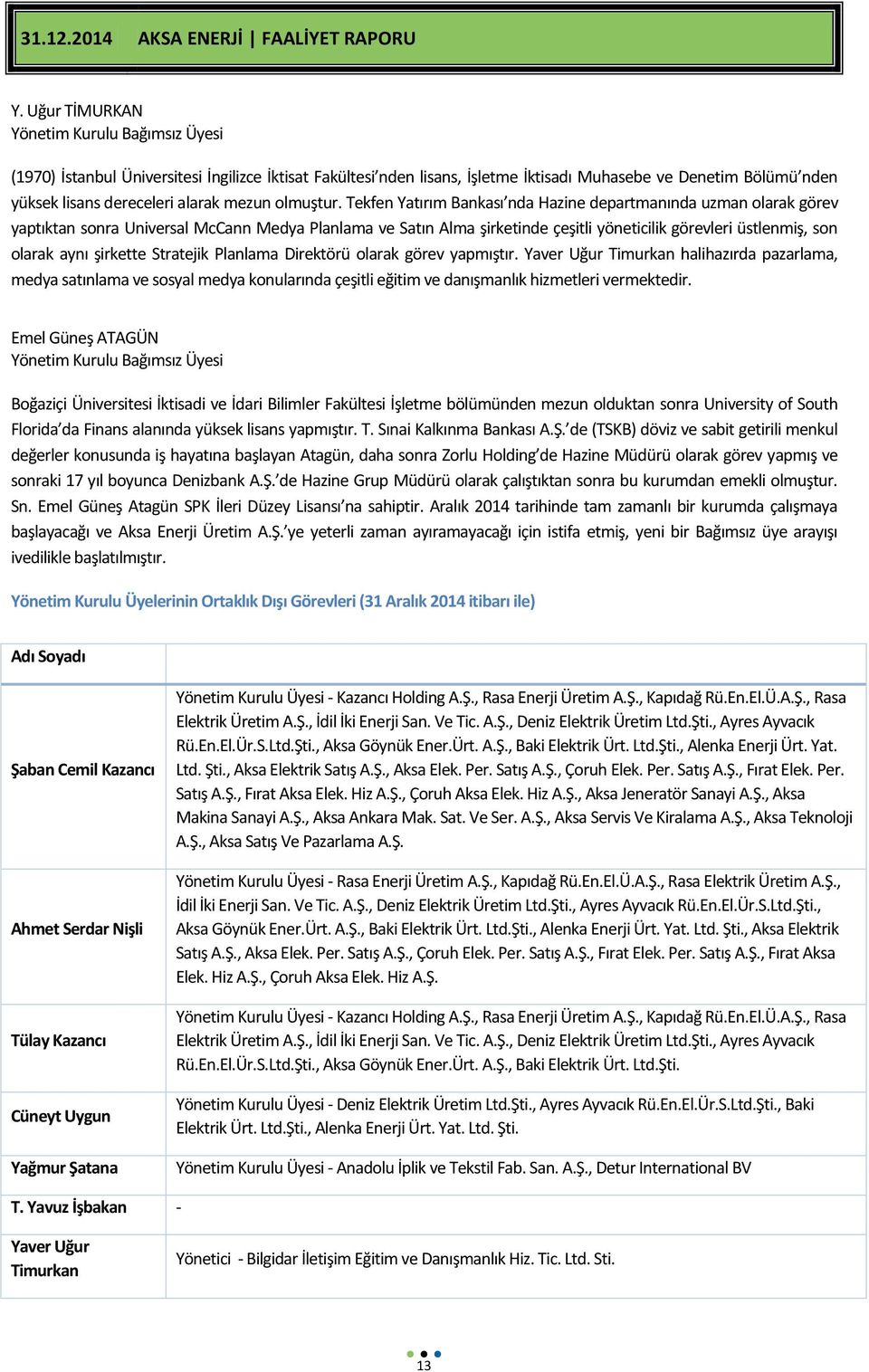 Tekfen Yatırım Bankası nda Hazine departmanında uzman olarak görev yaptıktan sonra Universal McCann Medya Planlama ve Satın Alma şirketinde çeşitli yöneticilik görevleri üstlenmiş, son olarak aynı