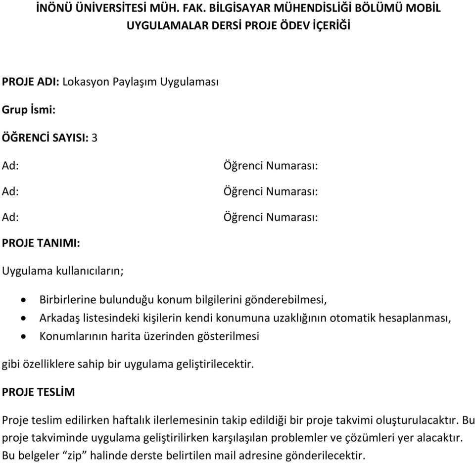 Arkadaş listesindeki kişilerin kendi konumuna uzaklığının otomatik