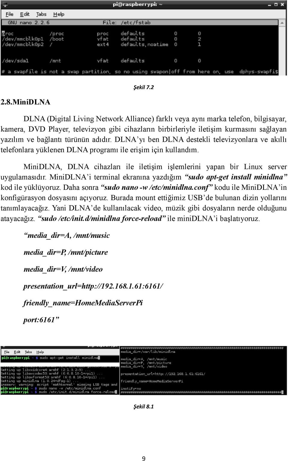 bağlantı türünün adıdır. DLNA yı ben DLNA destekli televizyonlara ve akıllı telefonlara yüklenen DLNA programı ile erişim için kullandım.