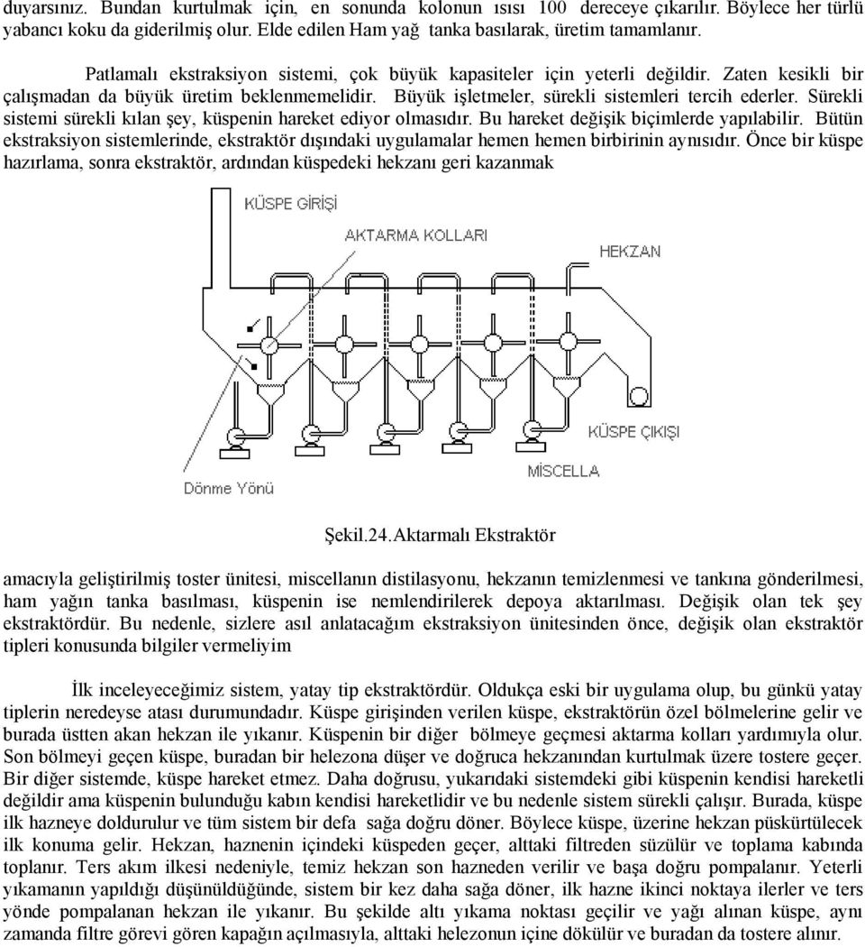 Sürekli sistemi sürekli kılan Ģey, küspenin hareket ediyor olmasıdır. Bu hareket değiģik biçimlerde yapılabilir.