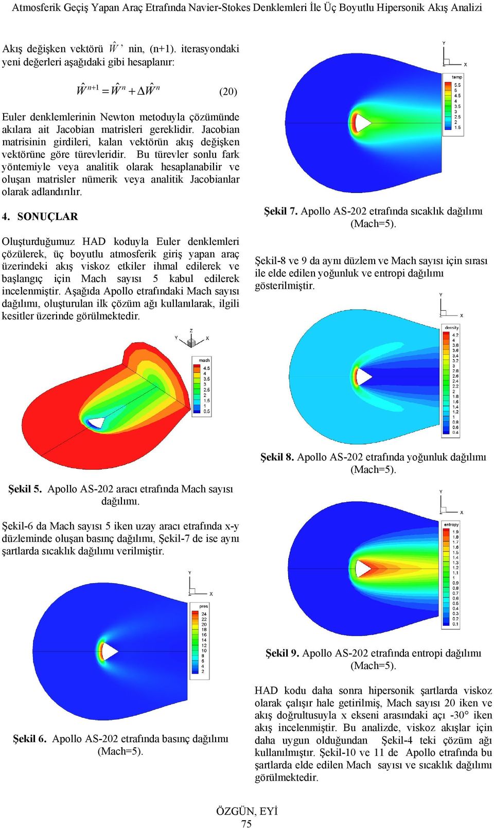 Jacobian matrisinin girdileri, kalan ektörün akış değişken ektörüne göre türeleridir.