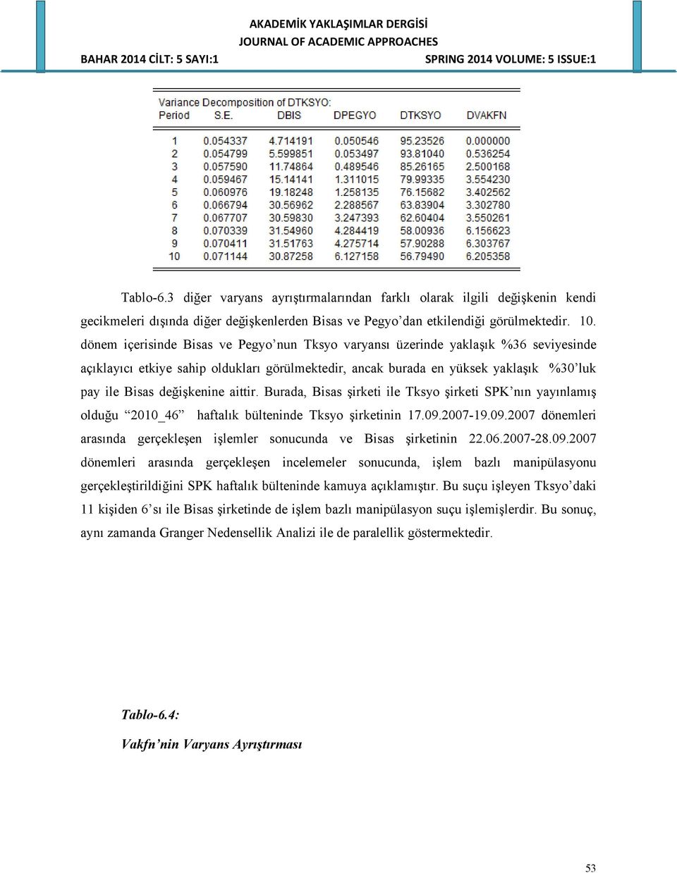 aittir. Burada, Bisas şirketi ile Tksyo şirketi SPK nın yayınlamış olduğu 2010_46 haftalık bülteninde Tksyo şirketinin 17.09.