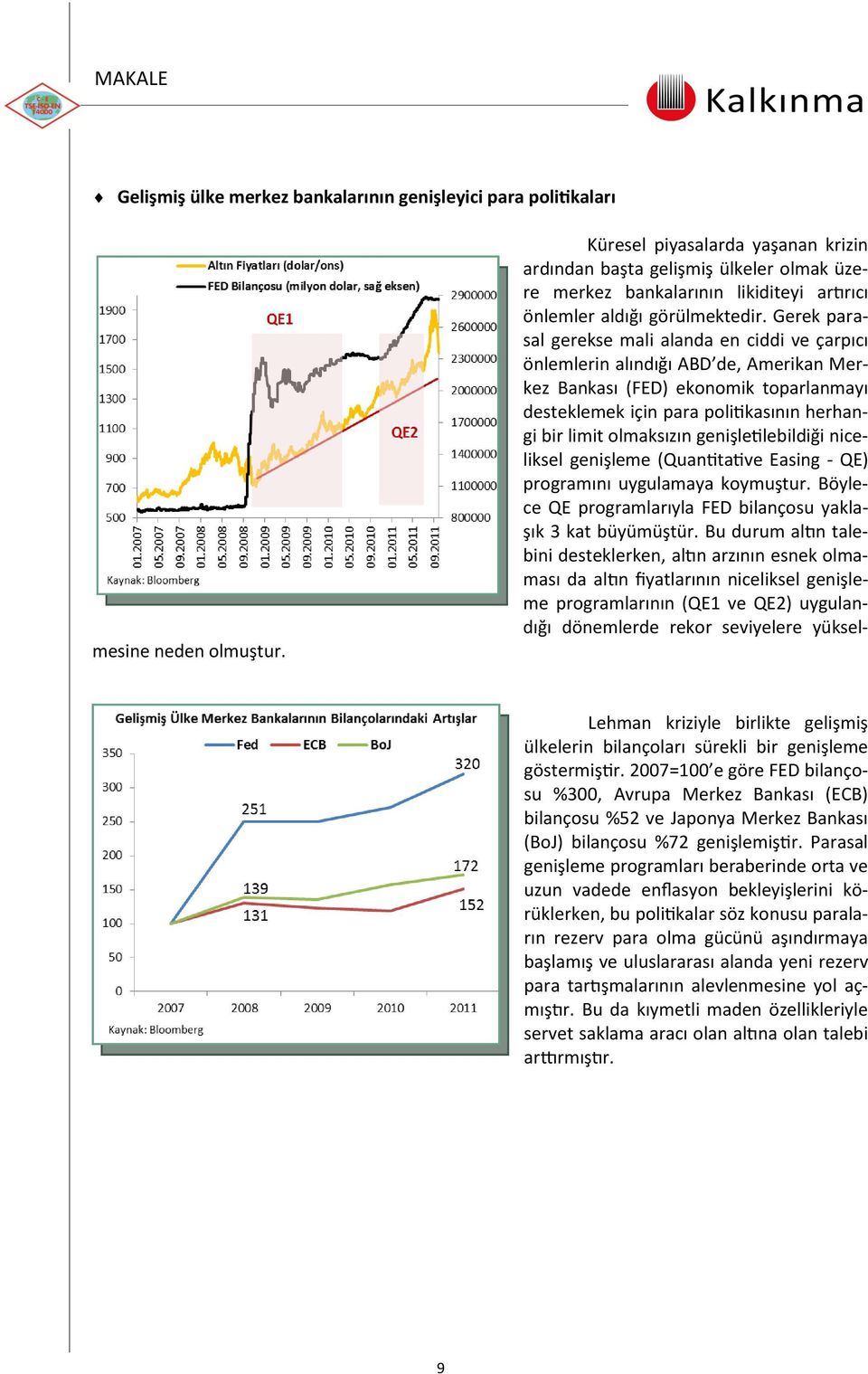 Gerek parasal gerekse mali alanda en ciddi ve çarpıcı önlemlerin alındığı ABD de, Amerikan Merkez Bankası (FED) ekonomik toparlanmayı desteklemek için para politikasının herhangi bir limit olmaksızın