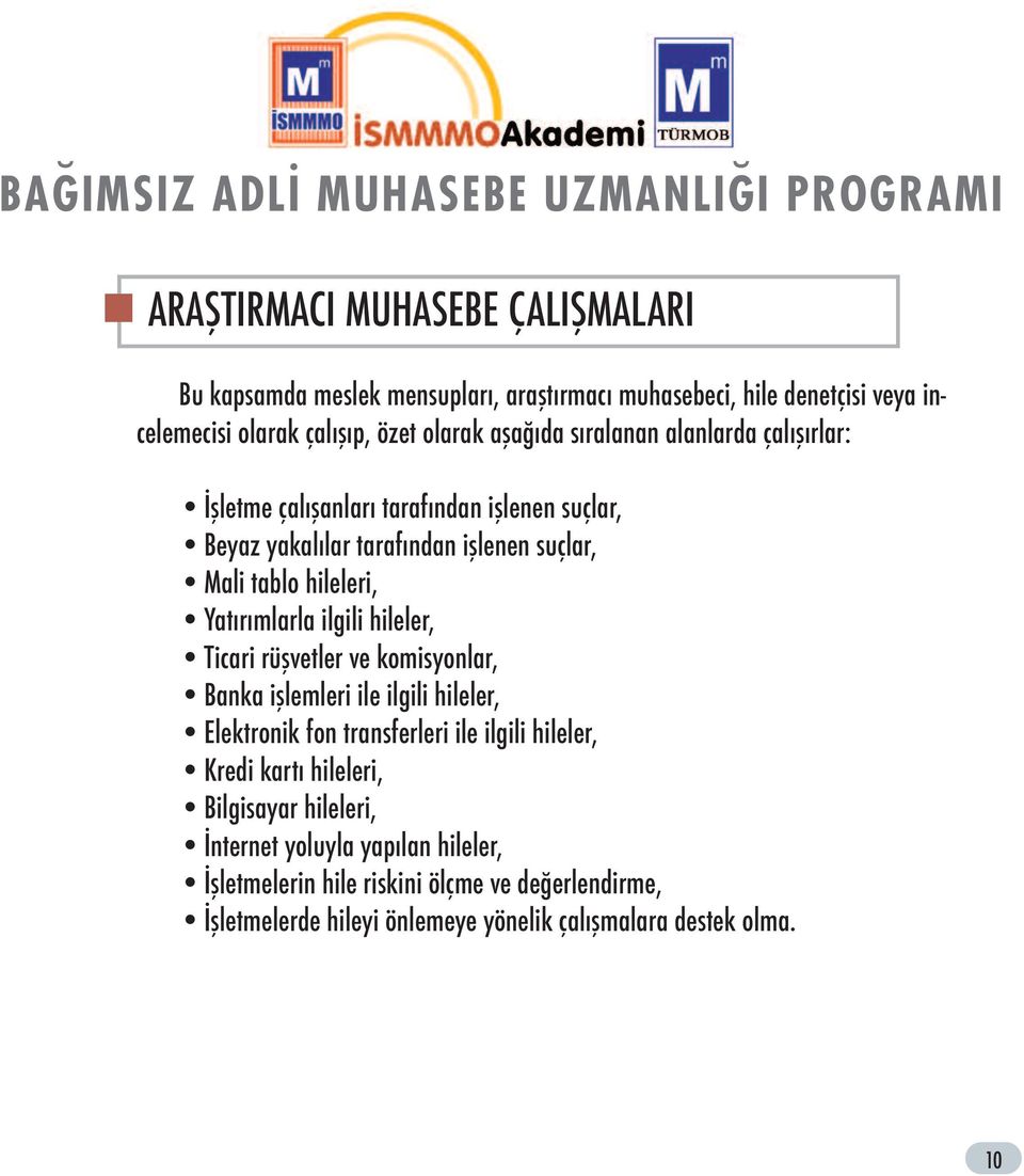 ilgili hileler, Ticari rüşvetler ve komisyonlar, Banka işlemleri ile ilgili hileler, Elektronik fon transferleri ile ilgili hileler, Kredi kartı hileleri,