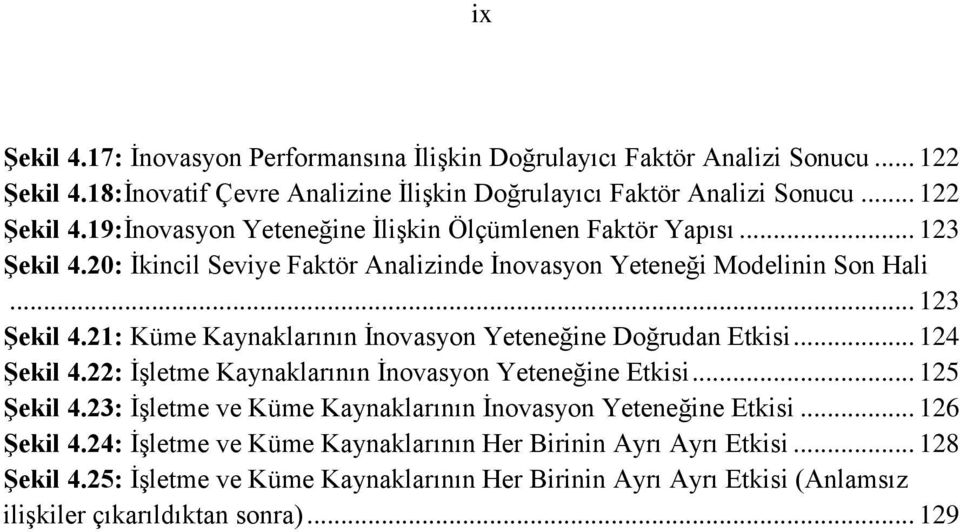 22: ĠĢletme Kaynaklarının Ġnovasyon Yeteneğine Etkisi... 125 ġekil 4.23: ĠĢletme ve Küme Kaynaklarının Ġnovasyon Yeteneğine Etkisi... 126 ġekil 4.