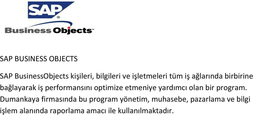 optimize etmeniye yardımcı olan bir program.