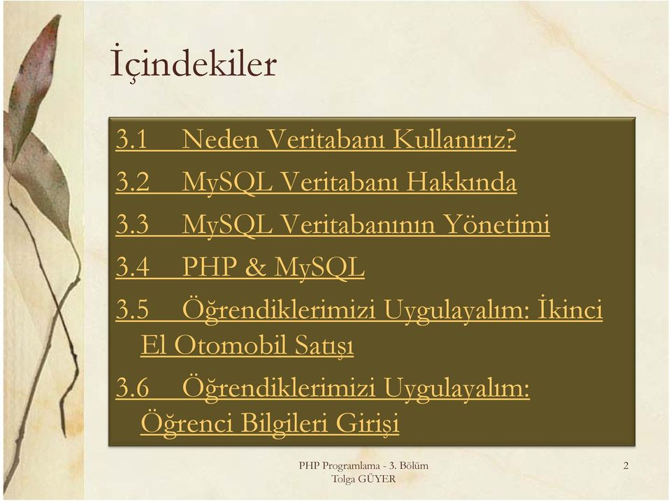 5 Öğrendiklerimizi Uygulayalım: İkinci El Otomobil Satışı 3.